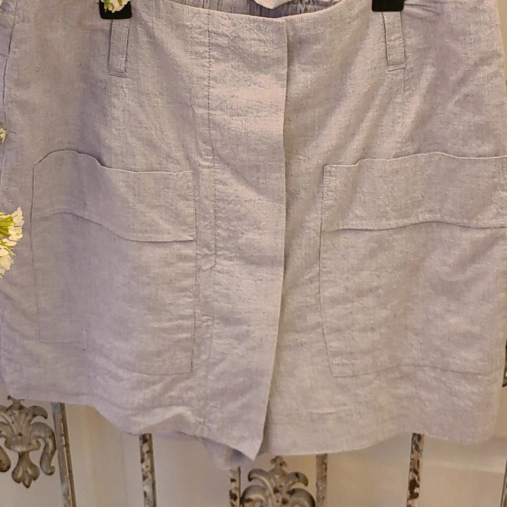 CAbi Chambray Medium Blue Court Skort sz M - Picture 2 of 7